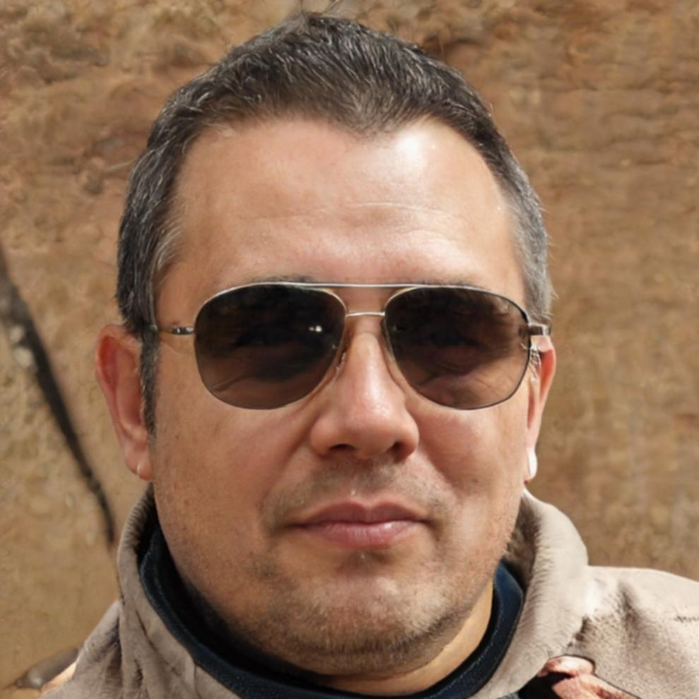 Retrato profesional de instructor masculino senior